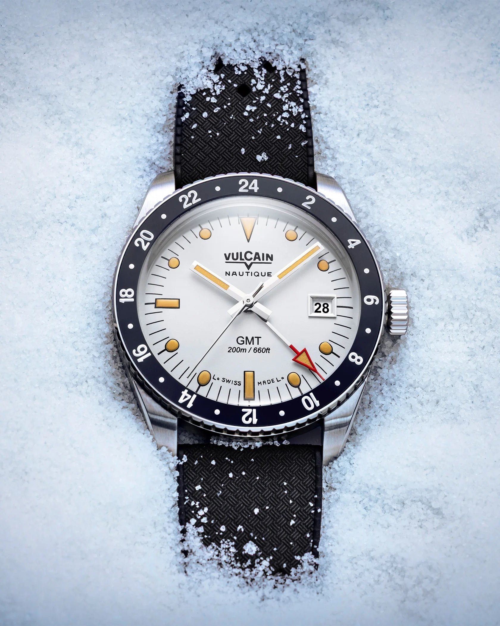 Vulcain Skindiver Nautical GMT White (38mm) 680174A57