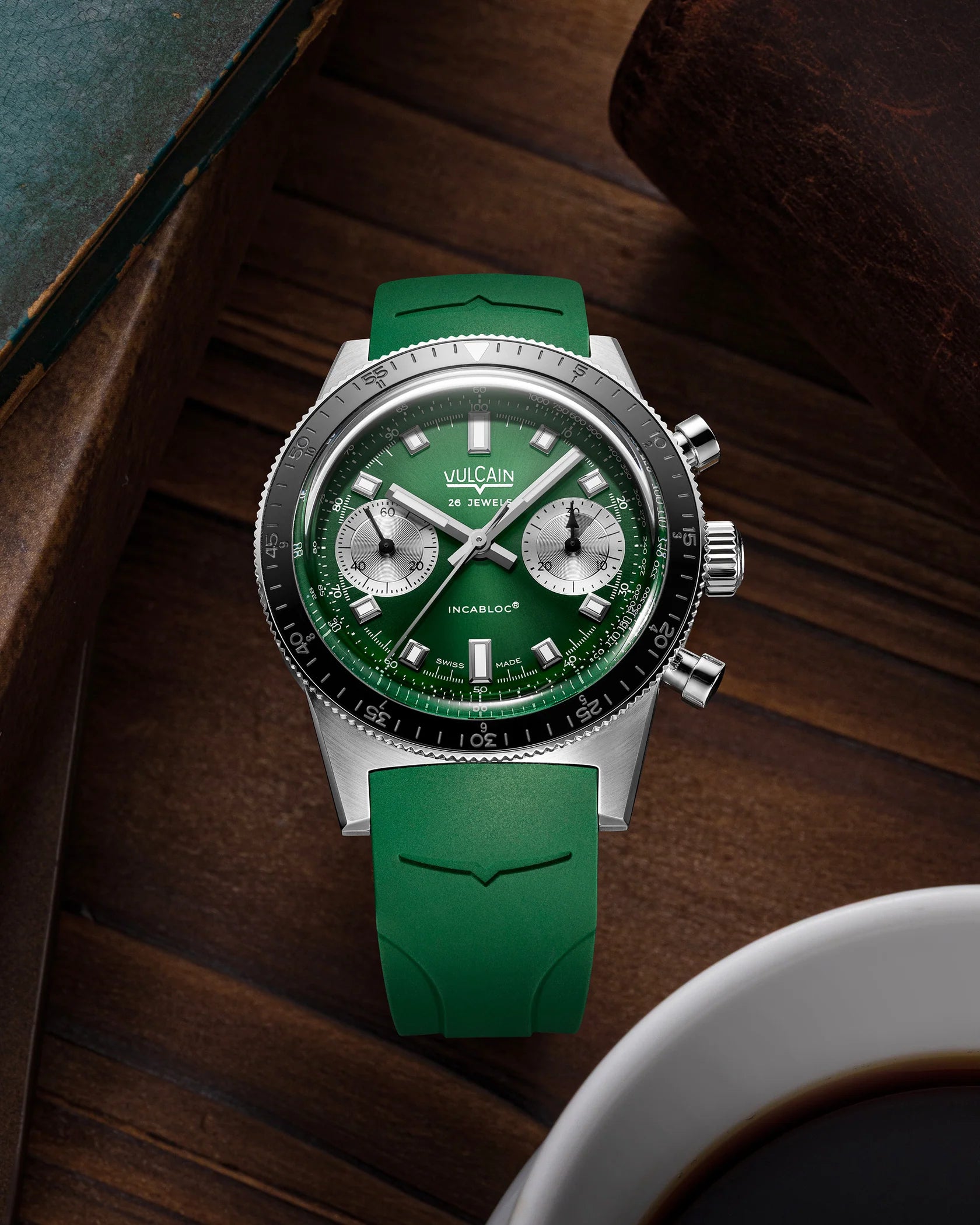 Vulcain Skindiver Chronograph Green (40mm) 590176BK7