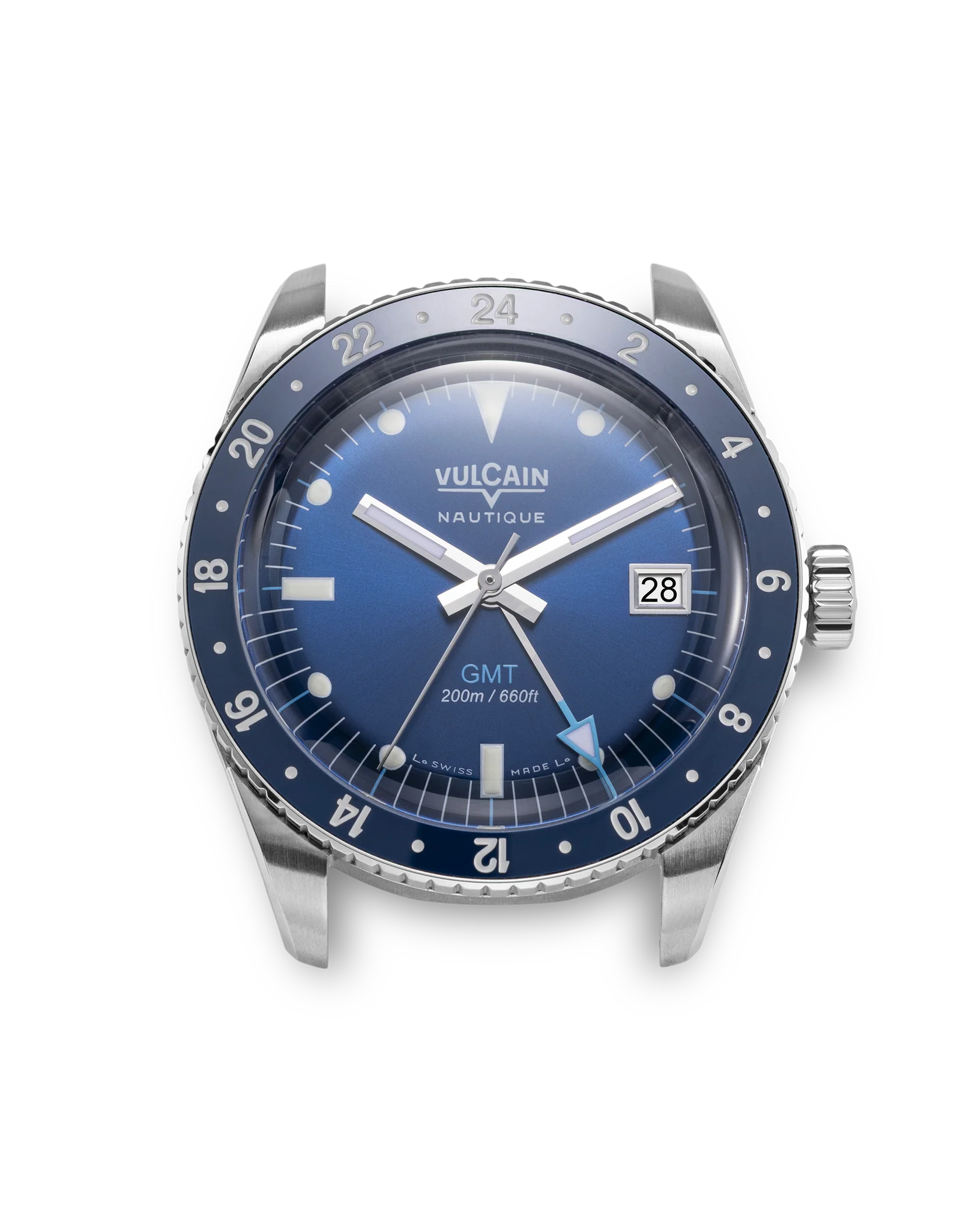 Vulcain Skindiver Nautical GMT Blue (38mm) 680174B37.BAR254