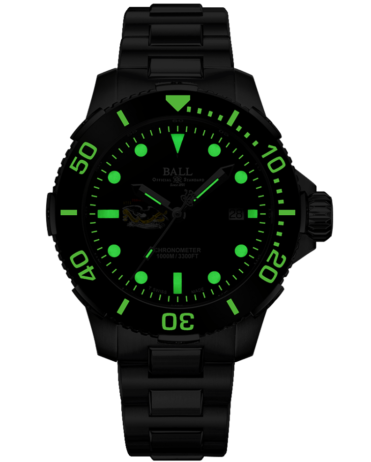 BALL Engineer Hydrocarbon DeepQUEST Protector (42mm) DM3002A-S9C-BK