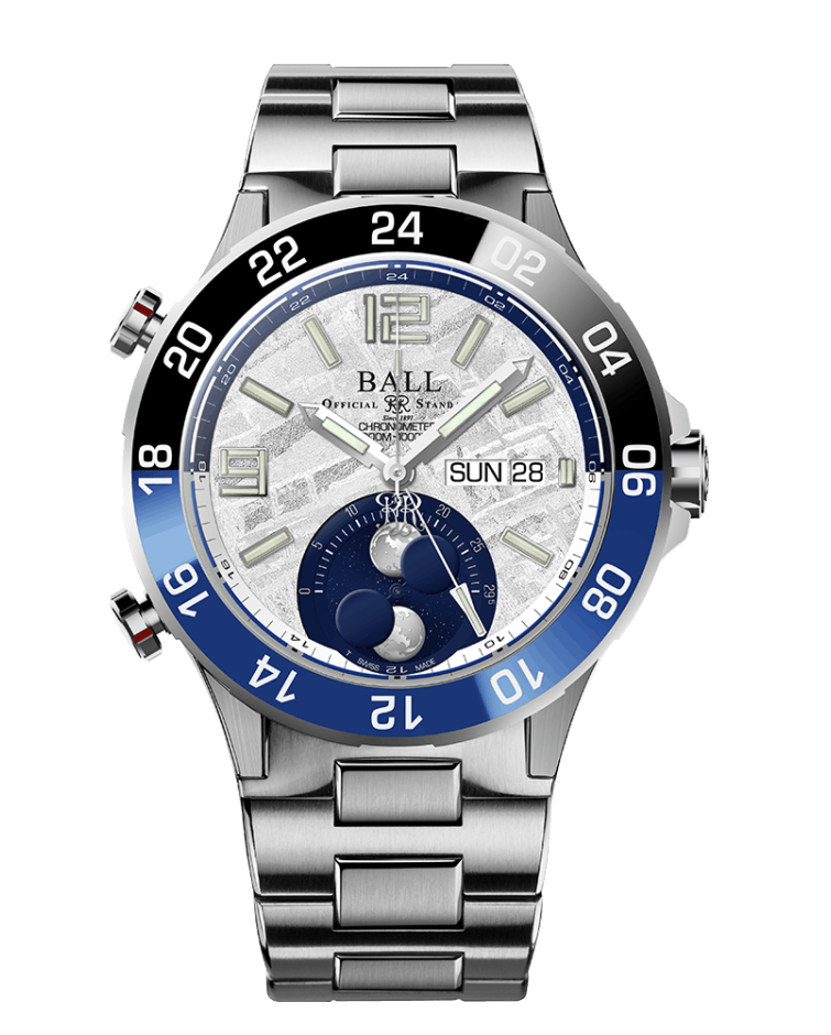 BALL Roadmaster Marine GMT Moon Phase (42mm) DG3220A-S8C-MSL