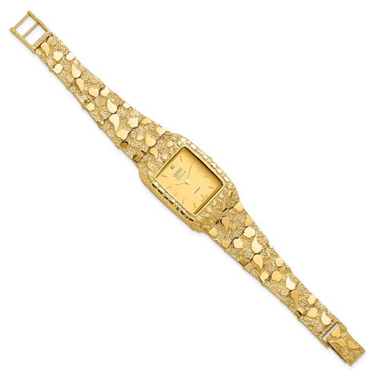 GENEVE 10K Nugget Quartz Watch 10N262Y