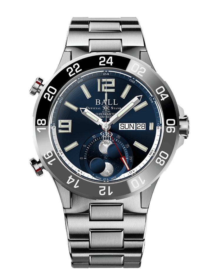 BALL Roadmaster Marine GMT Moon Phase (42mm) DG3220A-S9C