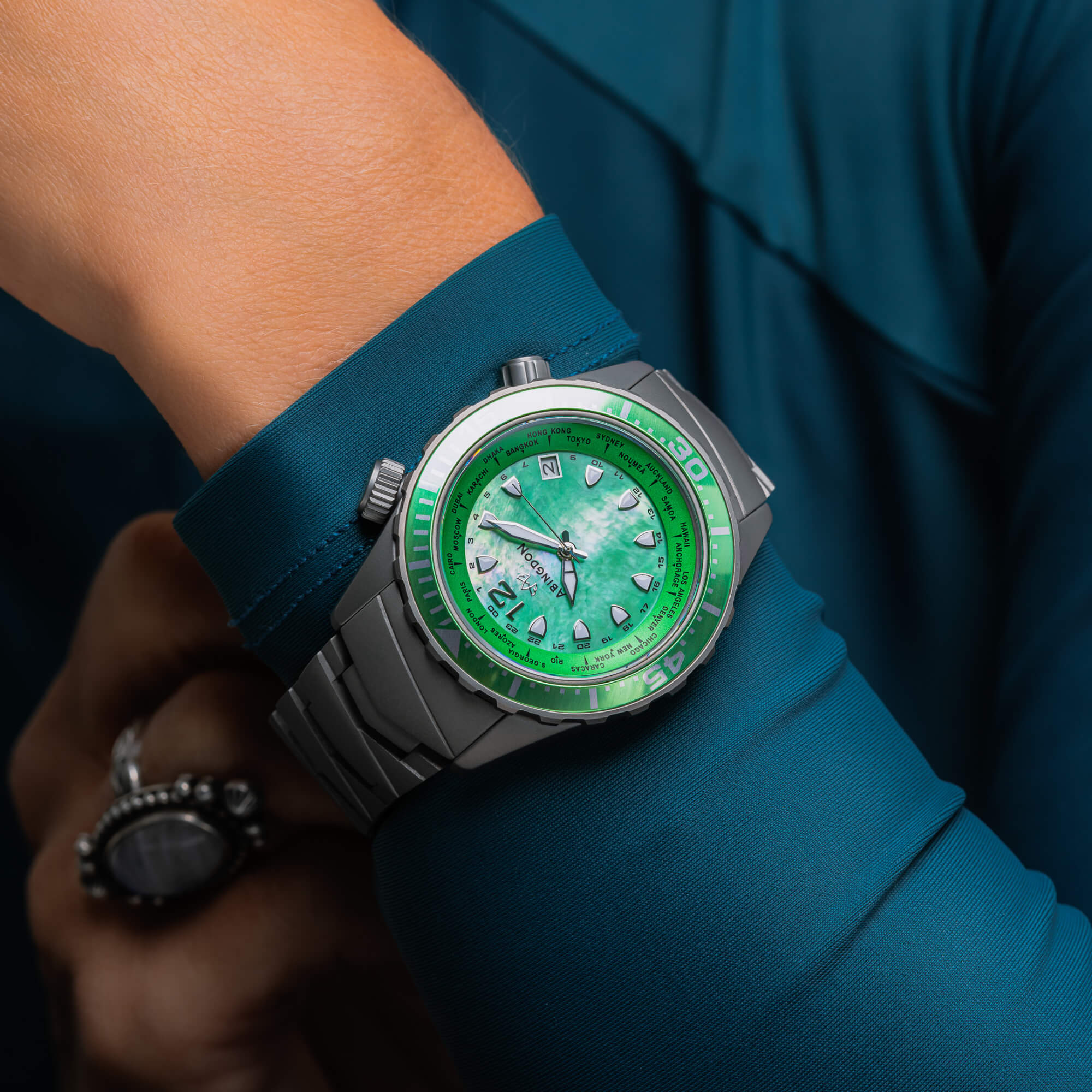 Abingdon Marina (40mm) Caribbean Green