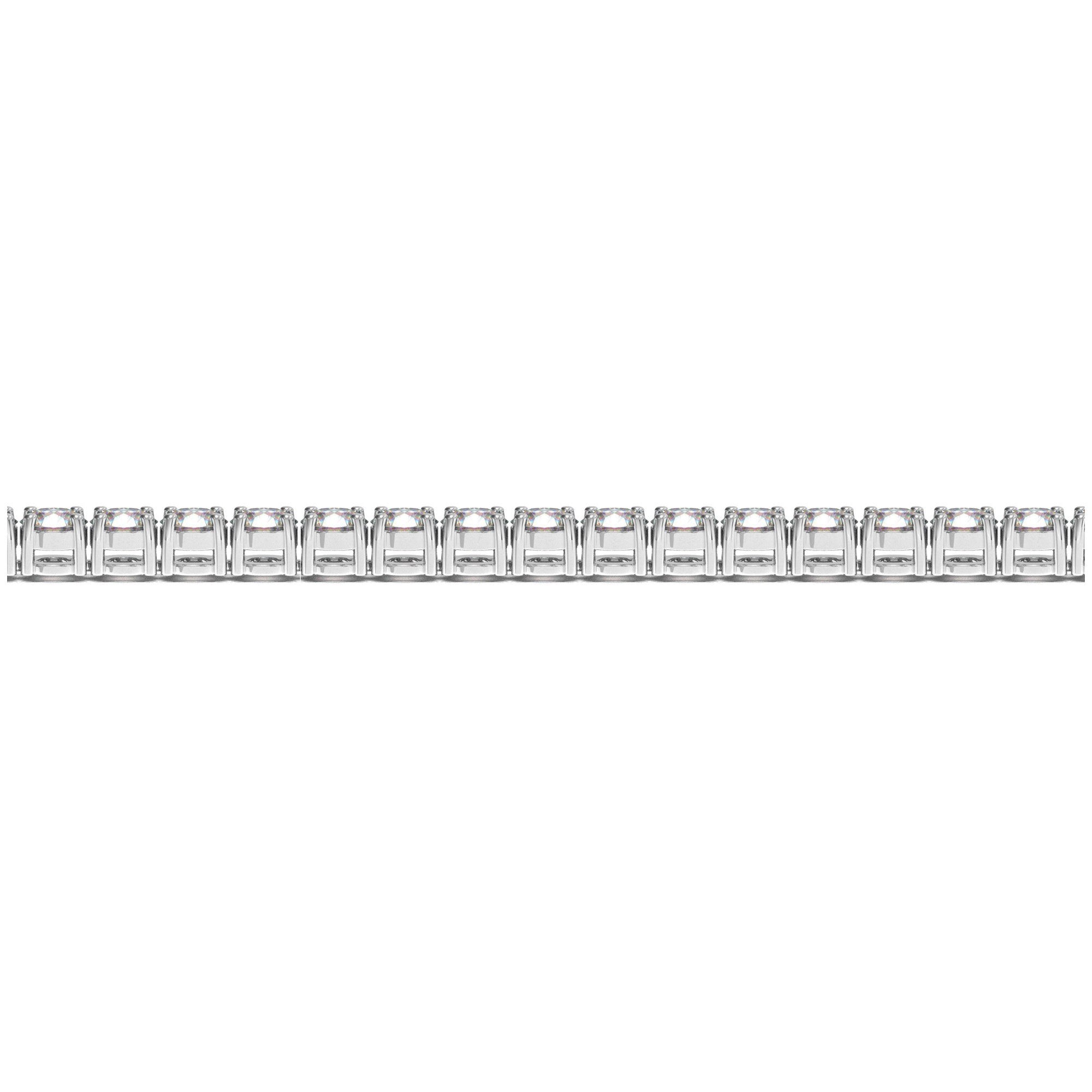 Lab Grown Round Diamond Tennis Bracelet in 14k White Gold (8 cctw F/G VS2/SI1)