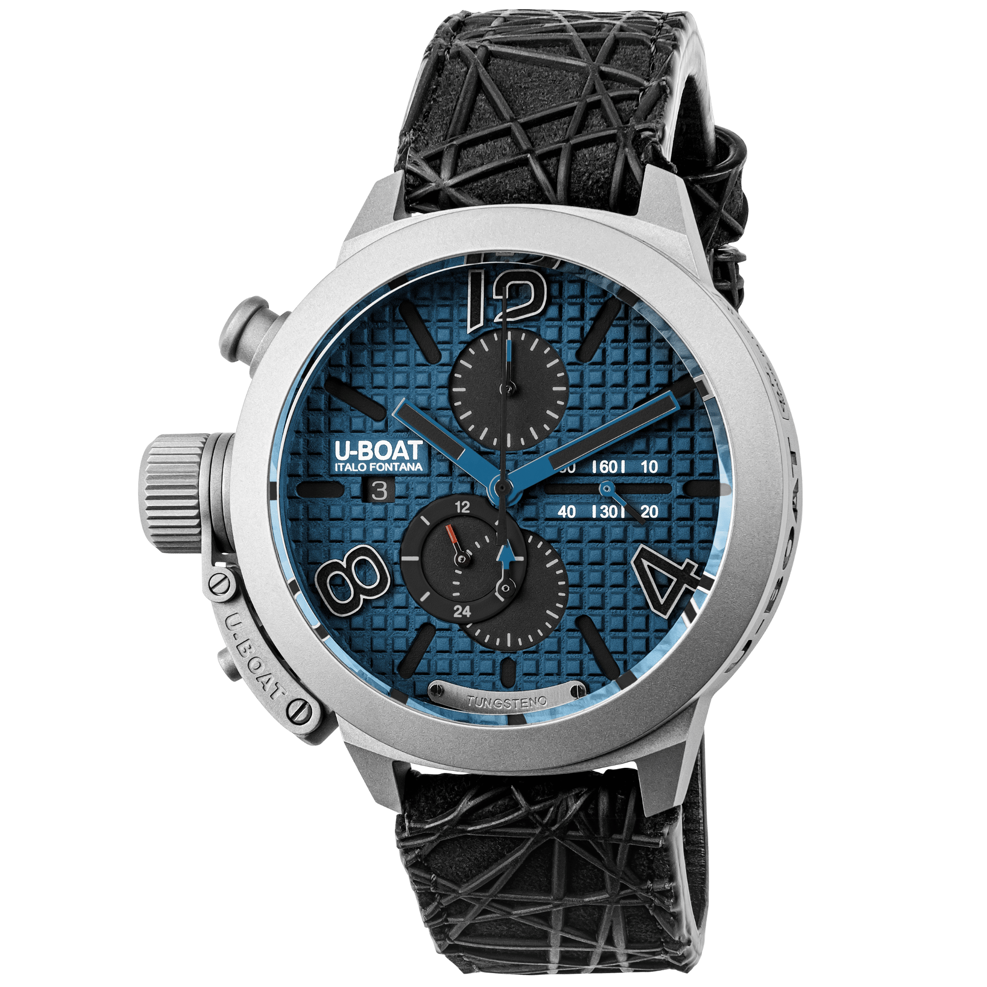U-BOAT CLASSICO 45 TITANIUM TUNGSTEN BLUE REF. 3003