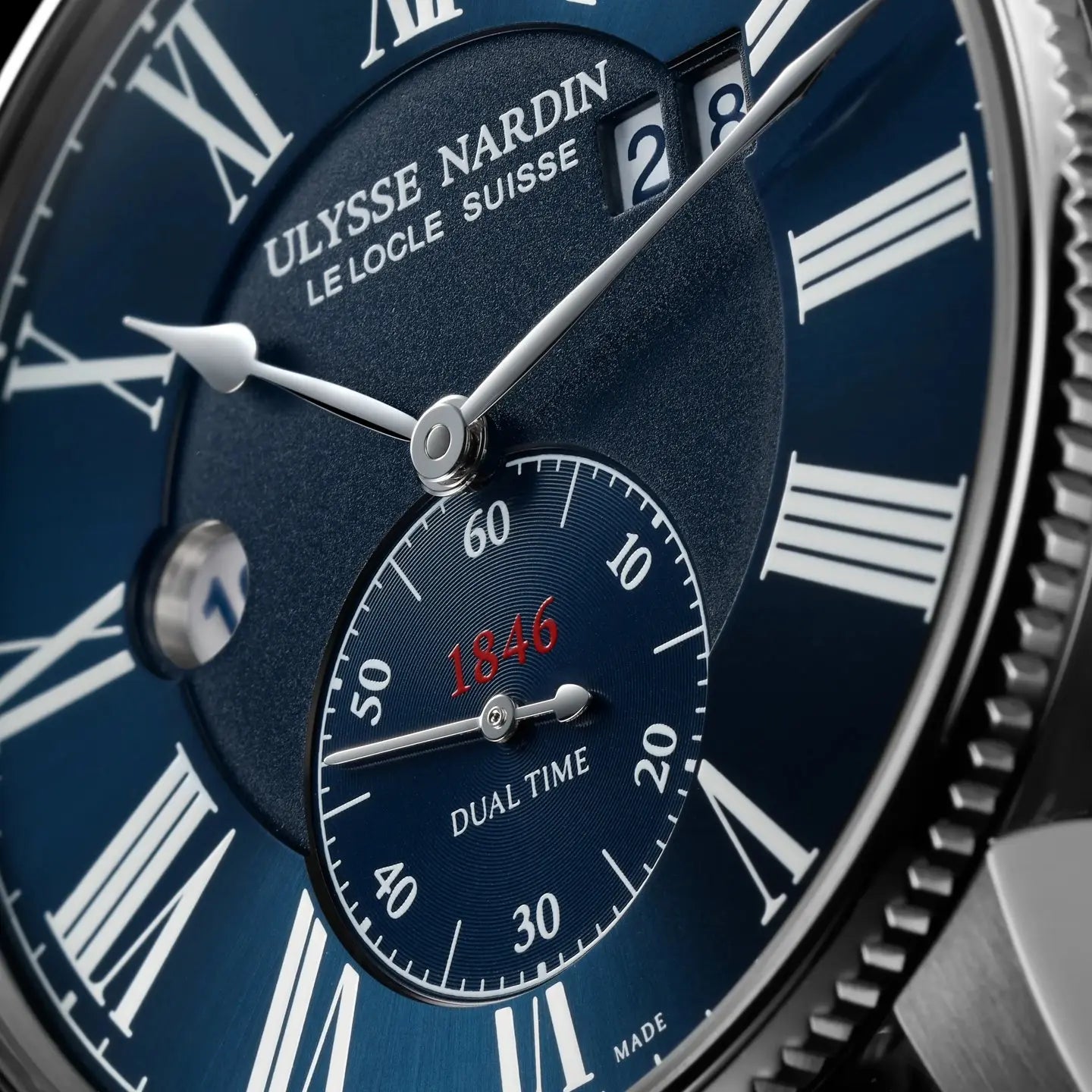 ULYSSE NARDIN MARINE TORPILLEUR DUAL TIME ((44mm) 3343-320-3A/1A