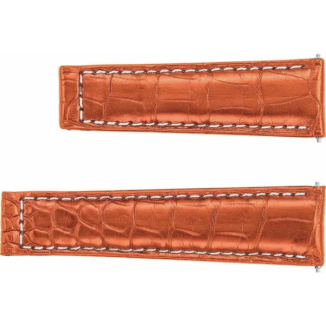 20mm Honey Alligator Leather Watch Strap - Rolex Daytona Replacement