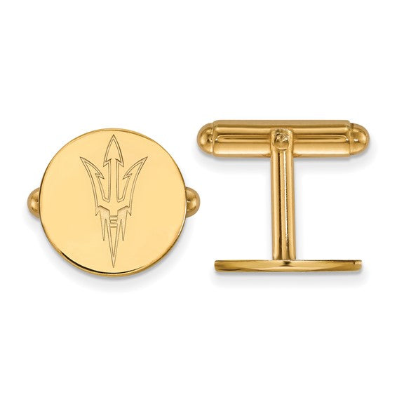 Arizona State University Pitchfork 14k Cufflinks