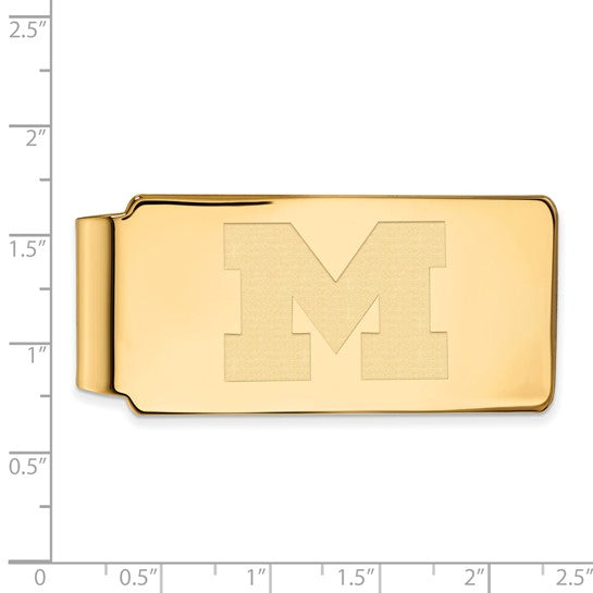 University of Michigan 14k Money Clip