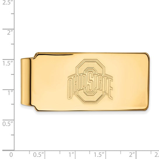 Ohio State University 14k Money Clip