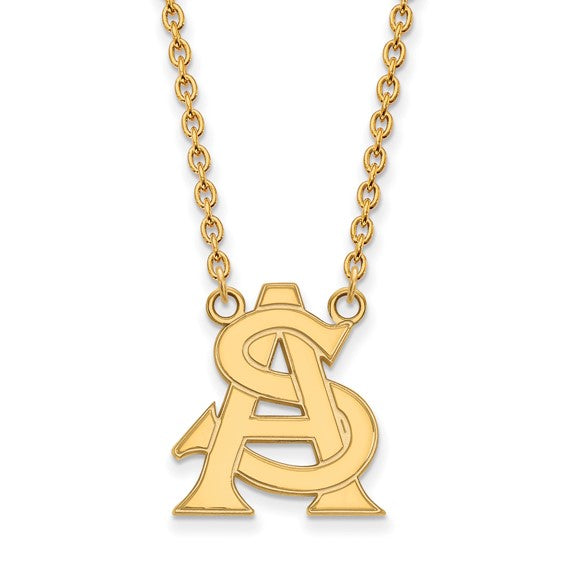 Arizona State University A-S Large Pendant on 18" Cable Chain