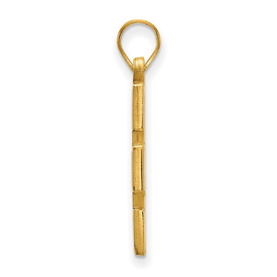 University of Michigan 14k Large Blue Enamel Pendant