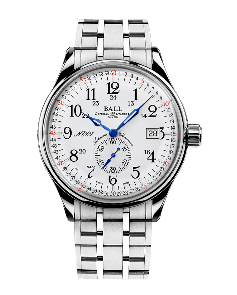 BALL Trainmaster Railroad Standard 130 Years (40mm) NM3888D-S4CJ-WH BALL Trainmaster Railroad Standard 130 Years (40mm) NM3888D-S4CJ-WH