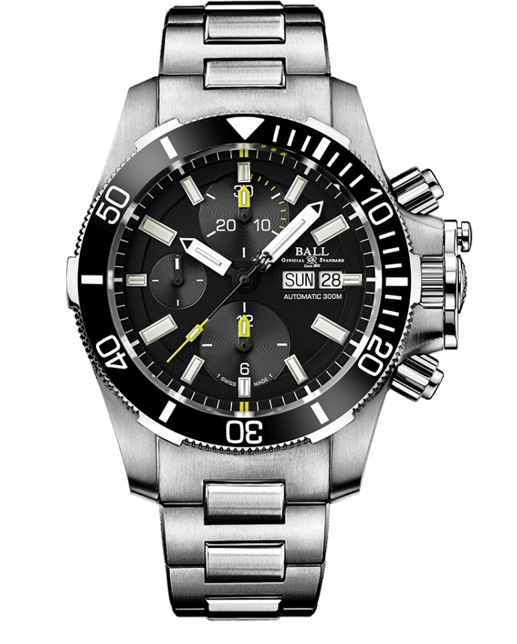 BALL Engineer Hydrocarbon Submarine Warfare Ceramic Chronograph DC2236A-SJ-BK