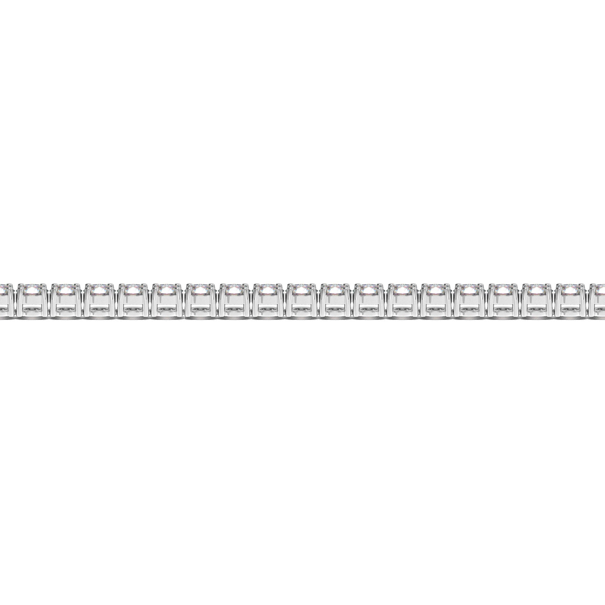 Lab Grown Round Diamond Tennis Bracelet in 14k White Gold (5 cctw F/G VS2/SI1)