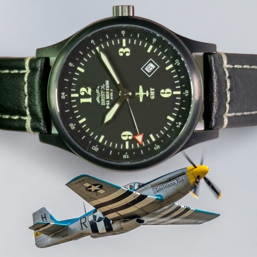 Bristol P-51 Mustang Tribute - Black (44mm) BW51E