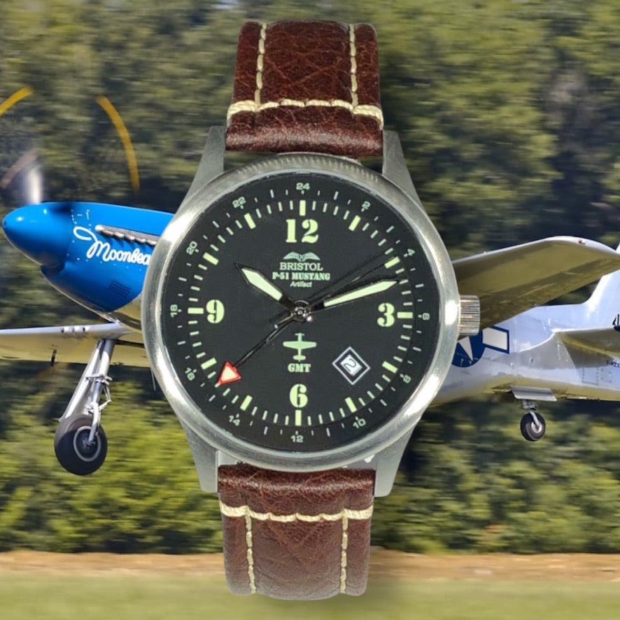 Bristol P-51 Mustang Tribute - Black (44mm) BW51A