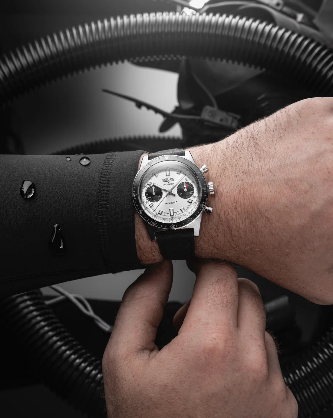 Vulcain Skindiver Chronograph White (40mm) 590176A57