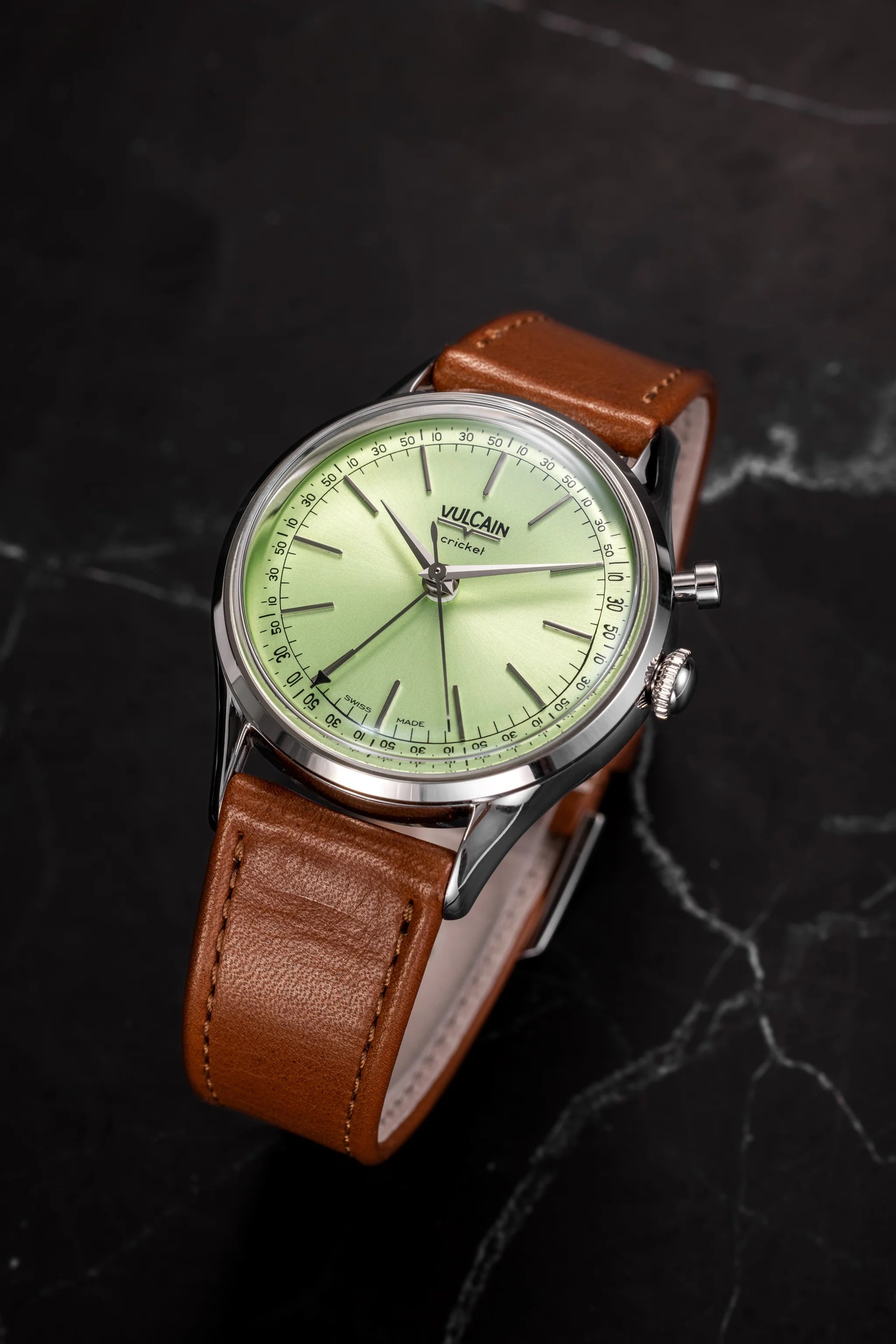 Vulcain Cricket President (39mm) Pistachio Green 100173A90 / 100273A90