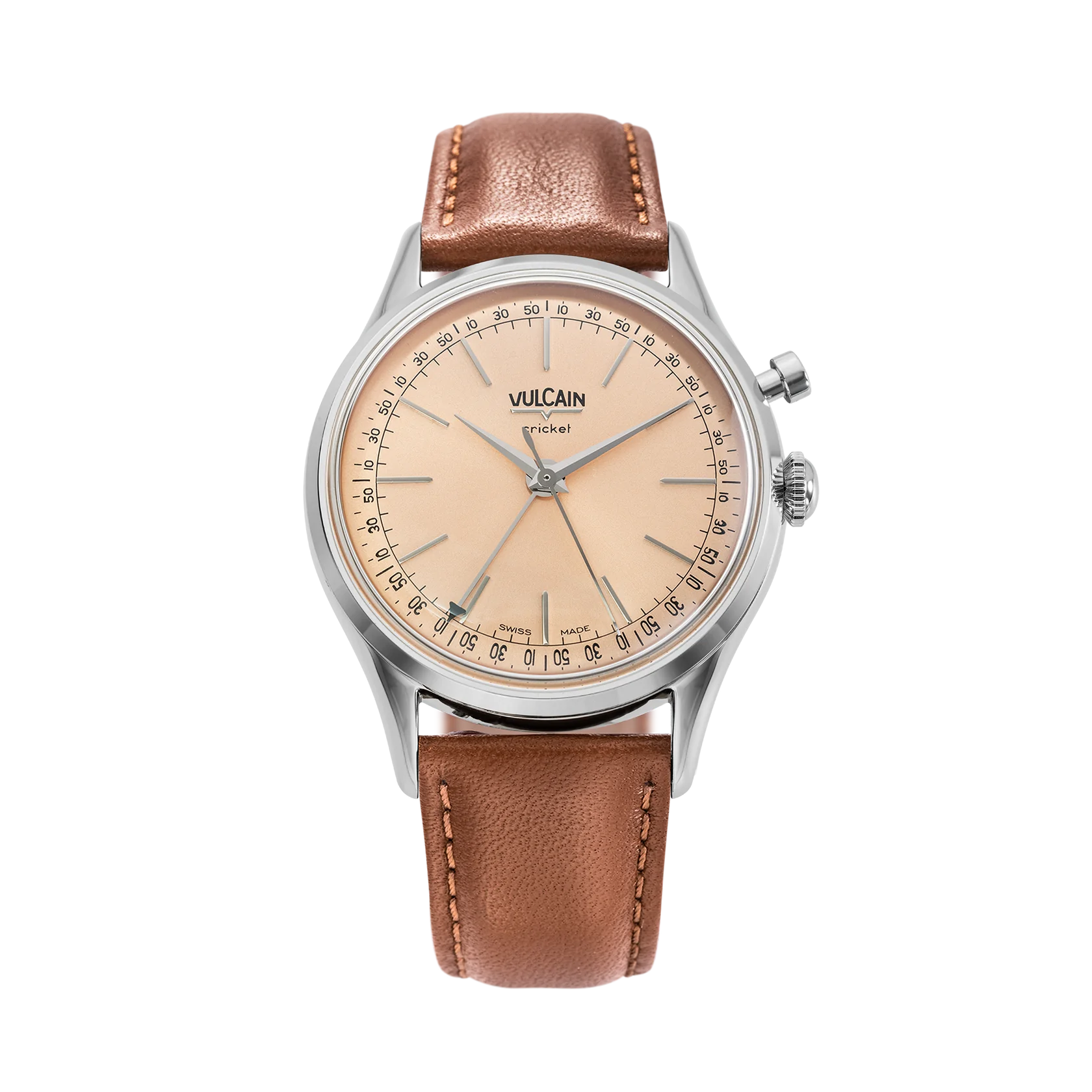 Vulcain Cricket President (39mm) Pale Salmon 100173A80 / 100273A80
