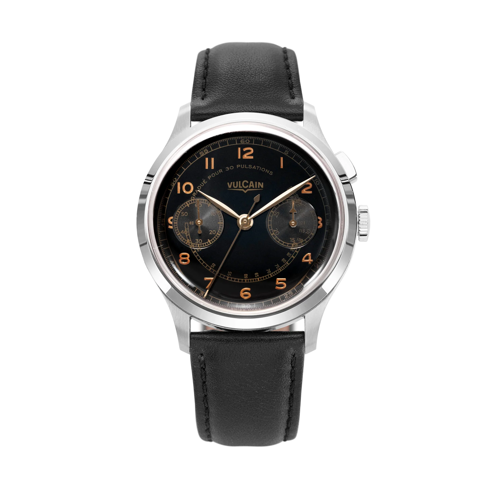 Vulcain Monopusher Heritage Black (39mm) 650167A08