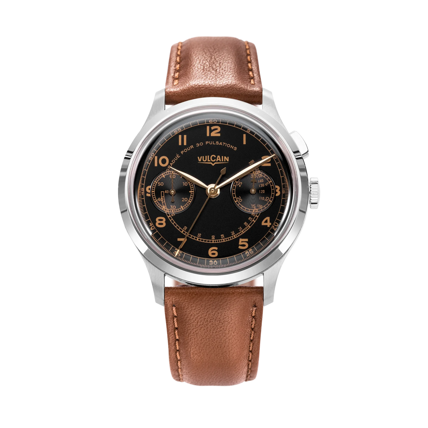 Vulcain Monopusher Heritage Black (39mm) 650167A08