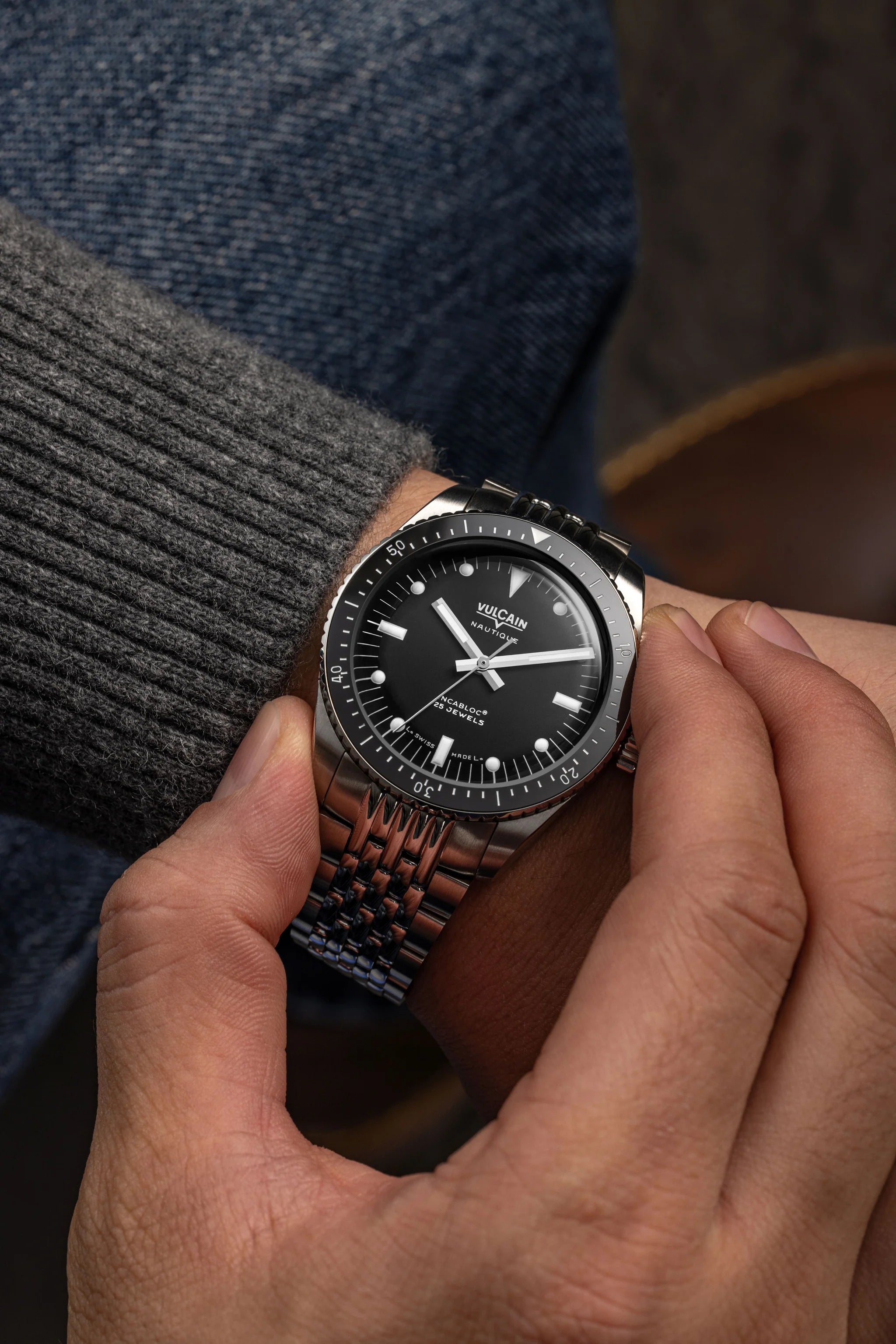 Vulcain Skindiver Nautique Black (38mm) 660170B07