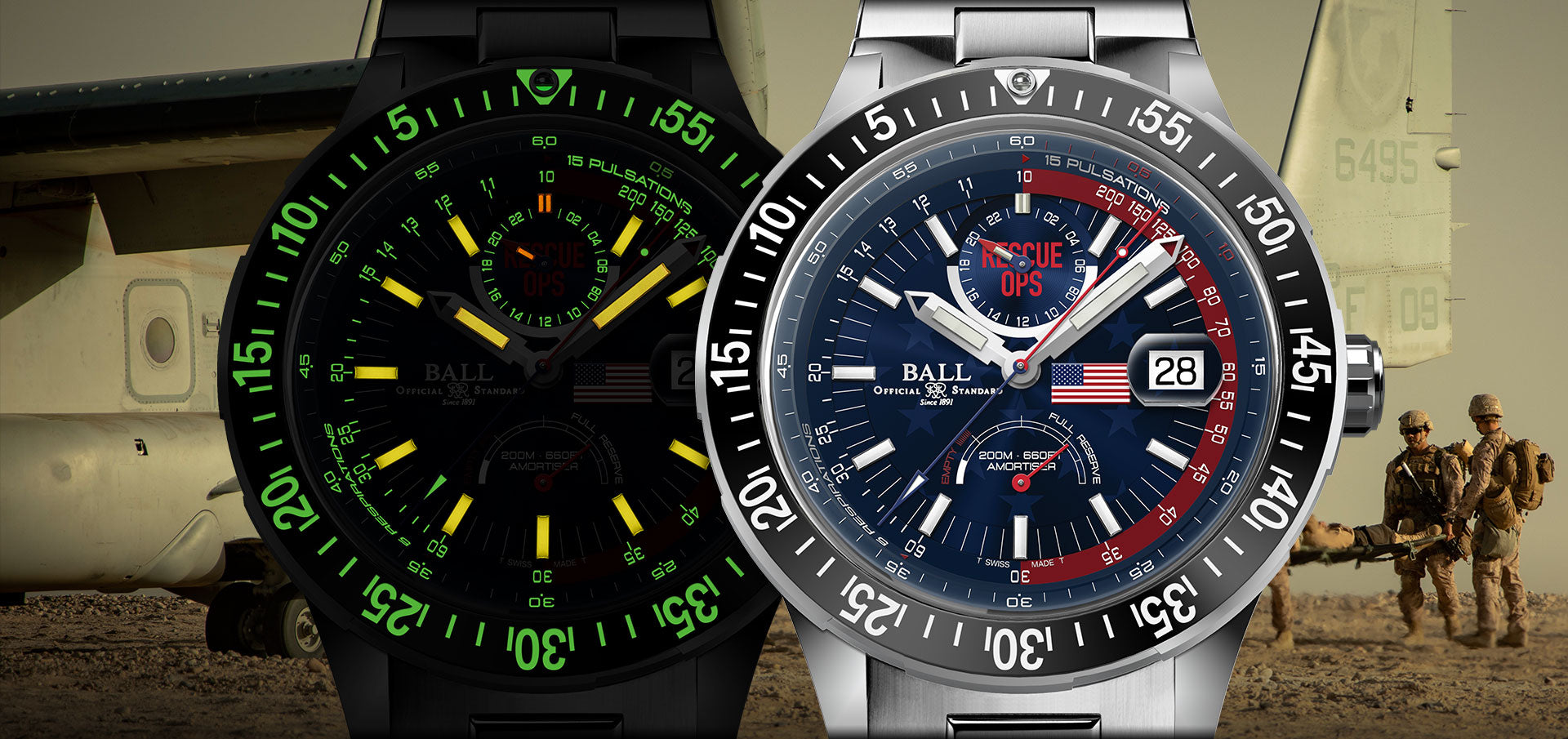 BALL Roadmaster CSAR Chronograph (42mm) DC3030C-S4C-GR
