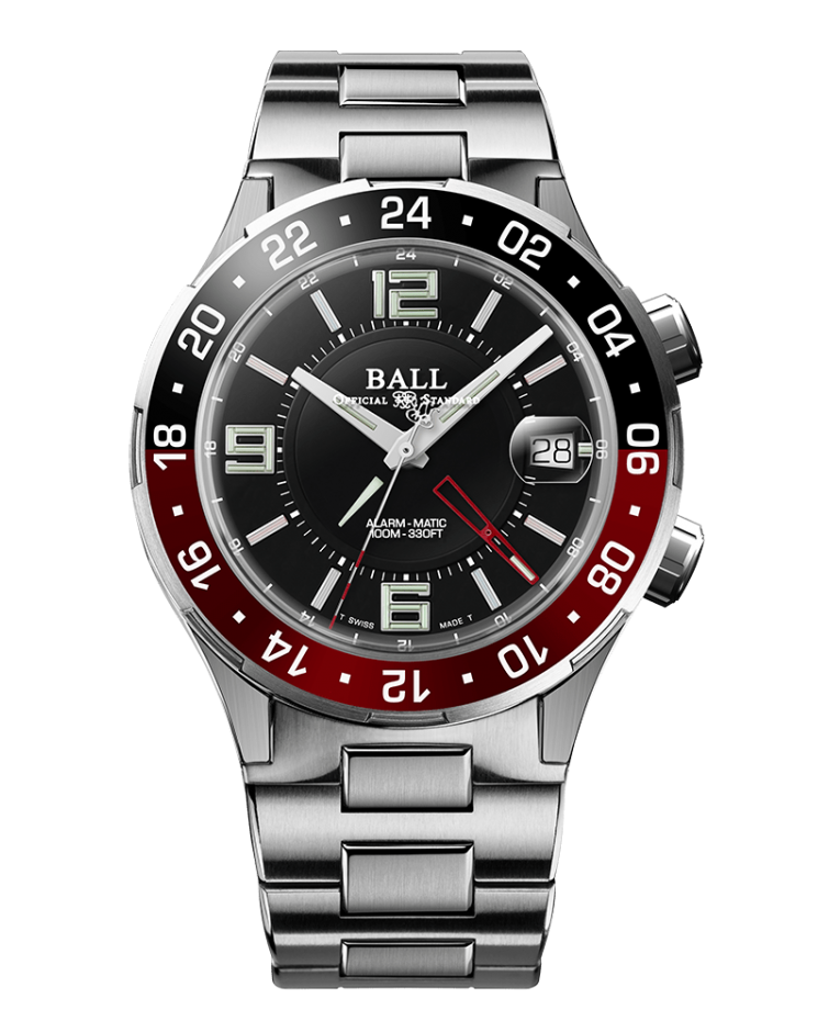 BALL Roadmaster M Model A Mechanical Alarm (41mm) DA9100C-S1-BK