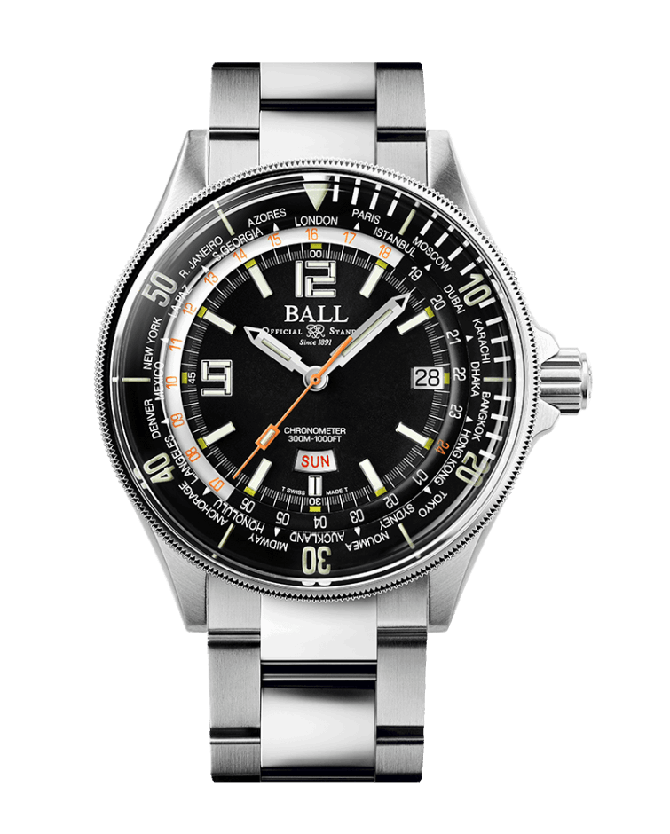 BALL Engineer Master II Diver Worldtime (42mm) DG2232A-SC-BK