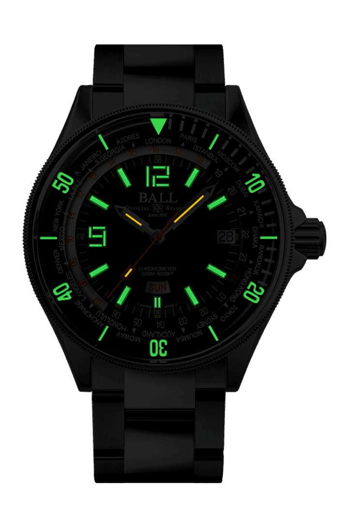 BALL Engineer Master II Diver Worldtime (42mm) DG2232A-SC-BK
