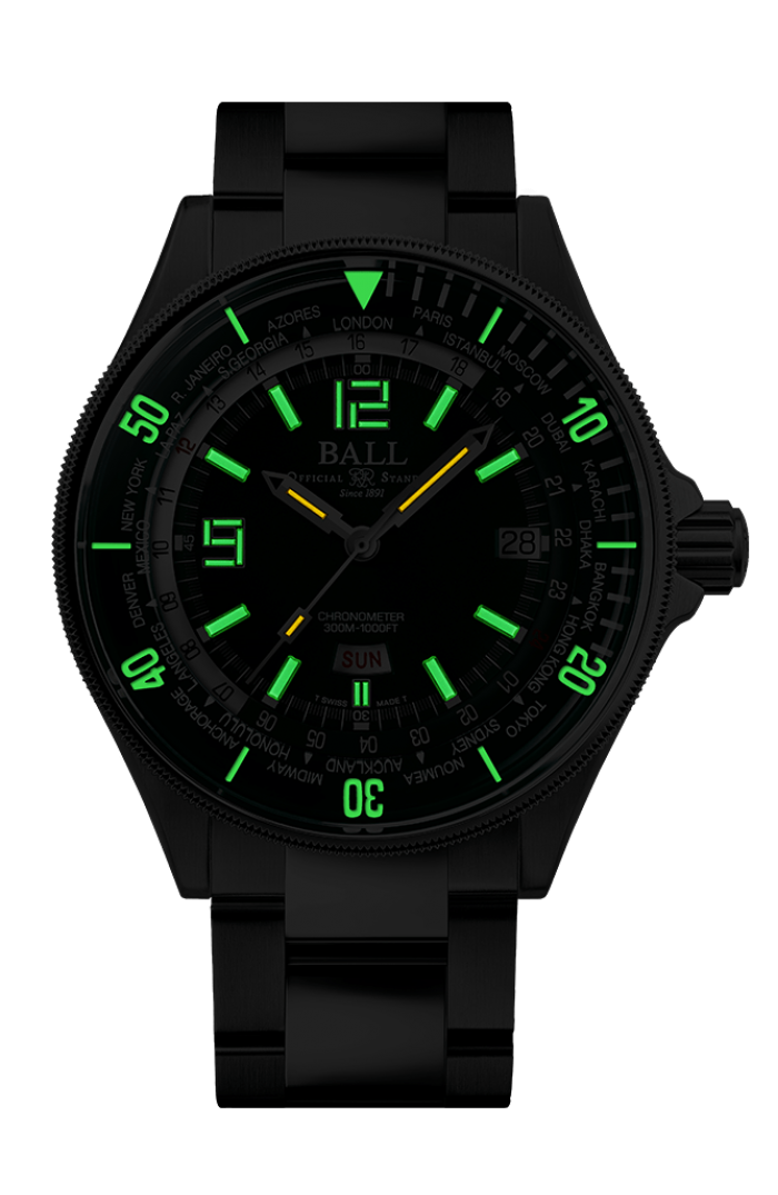 BALL Engineer Master II Diver Worldtime (42mm) DG2232A-SC-GRBK