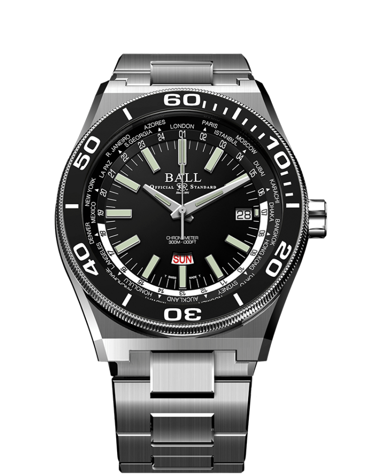 BALL Roadmaster Worldtime (42mm) DG3032A-SC-BKBK