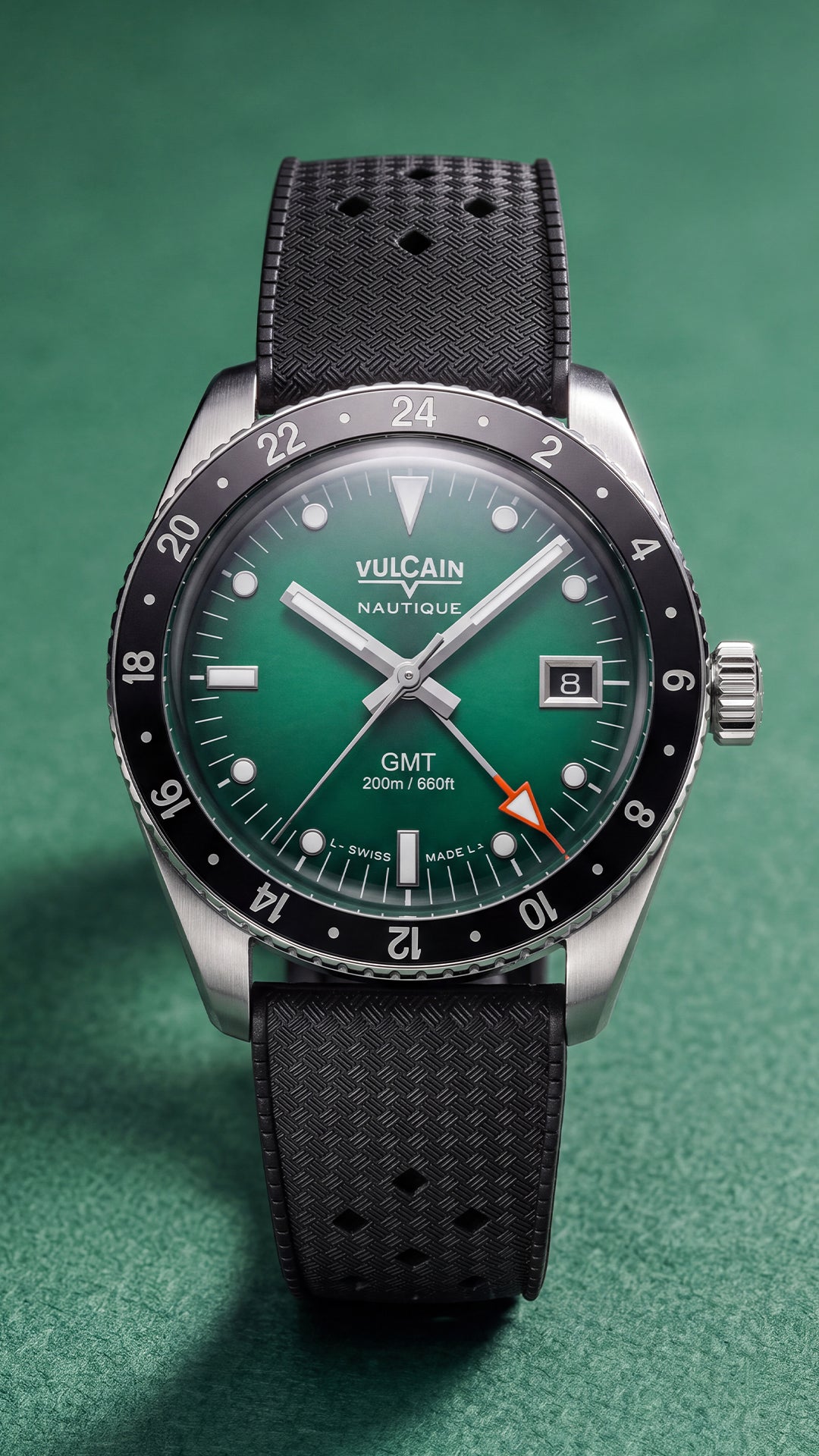 Vulcain Skindiver Nautical GMT Green (38mm) 680174BN7