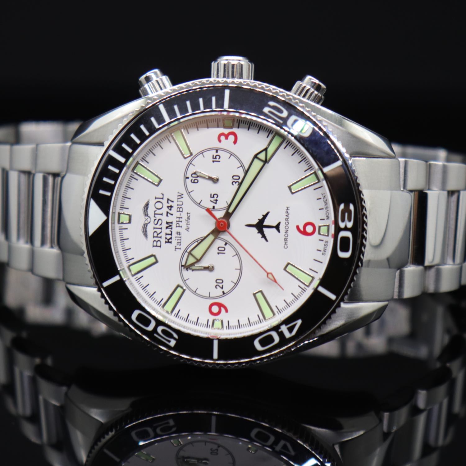 Bristol 747 Tribute - White (44mm) BW47B