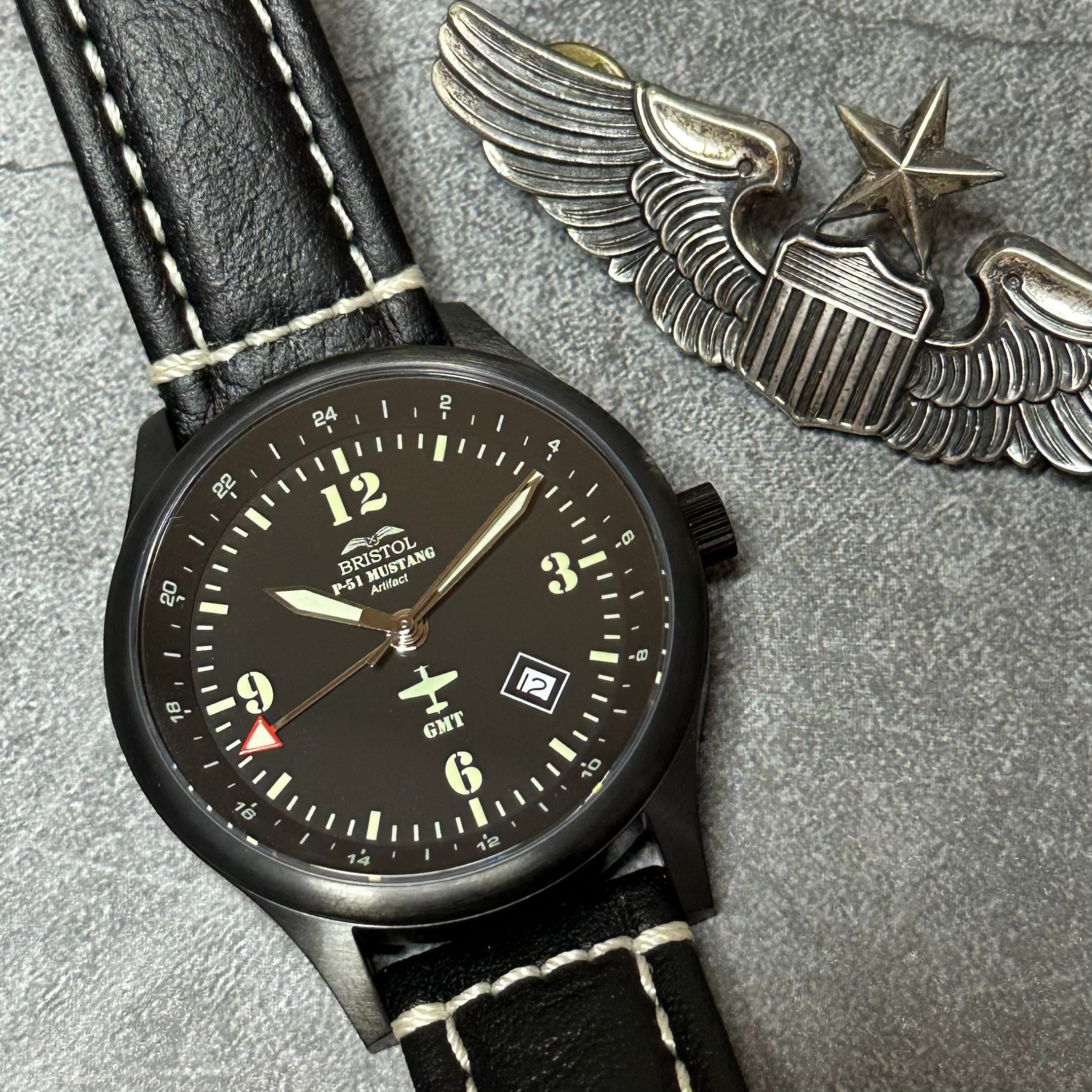 Bristol P-51 Mustang Tribute - Black (44mm) BW51E