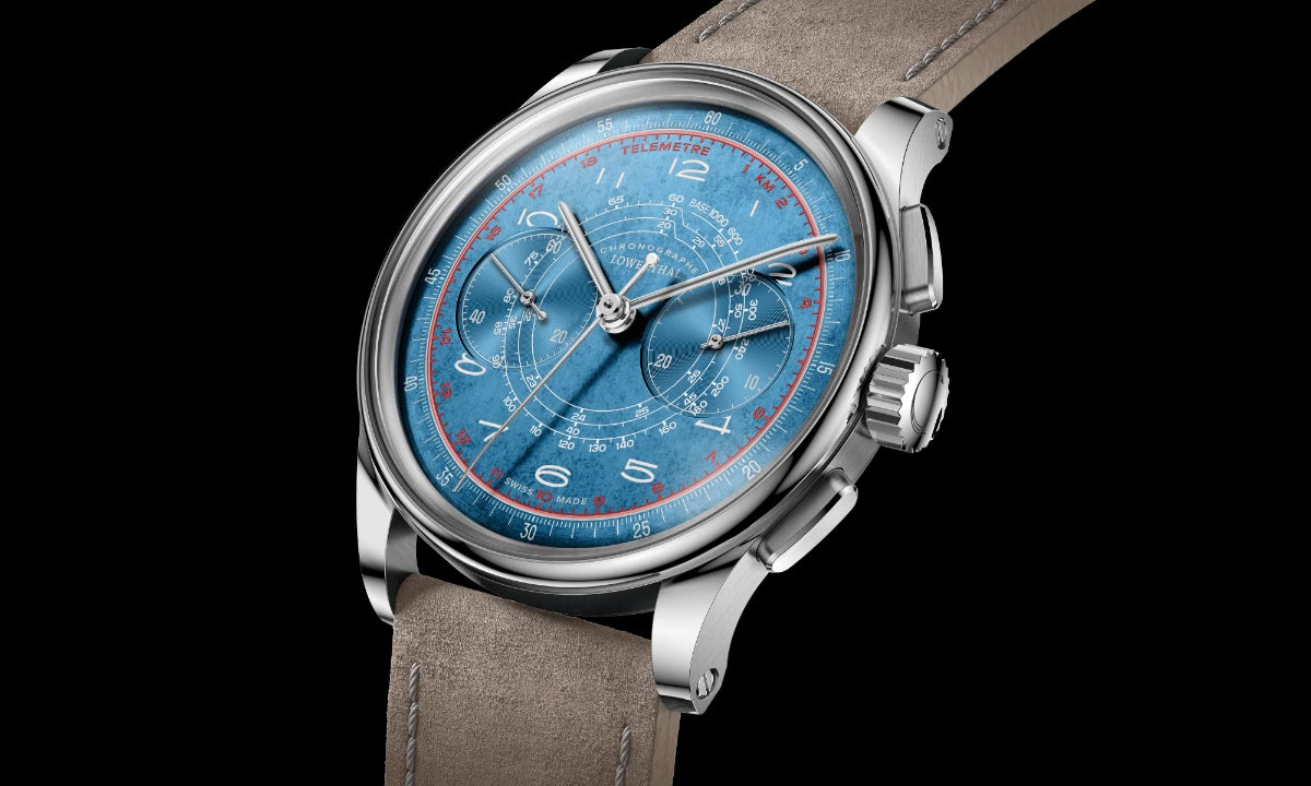Lowenthal Villoresi Chronograph Azurro La Plata (38.5mm)