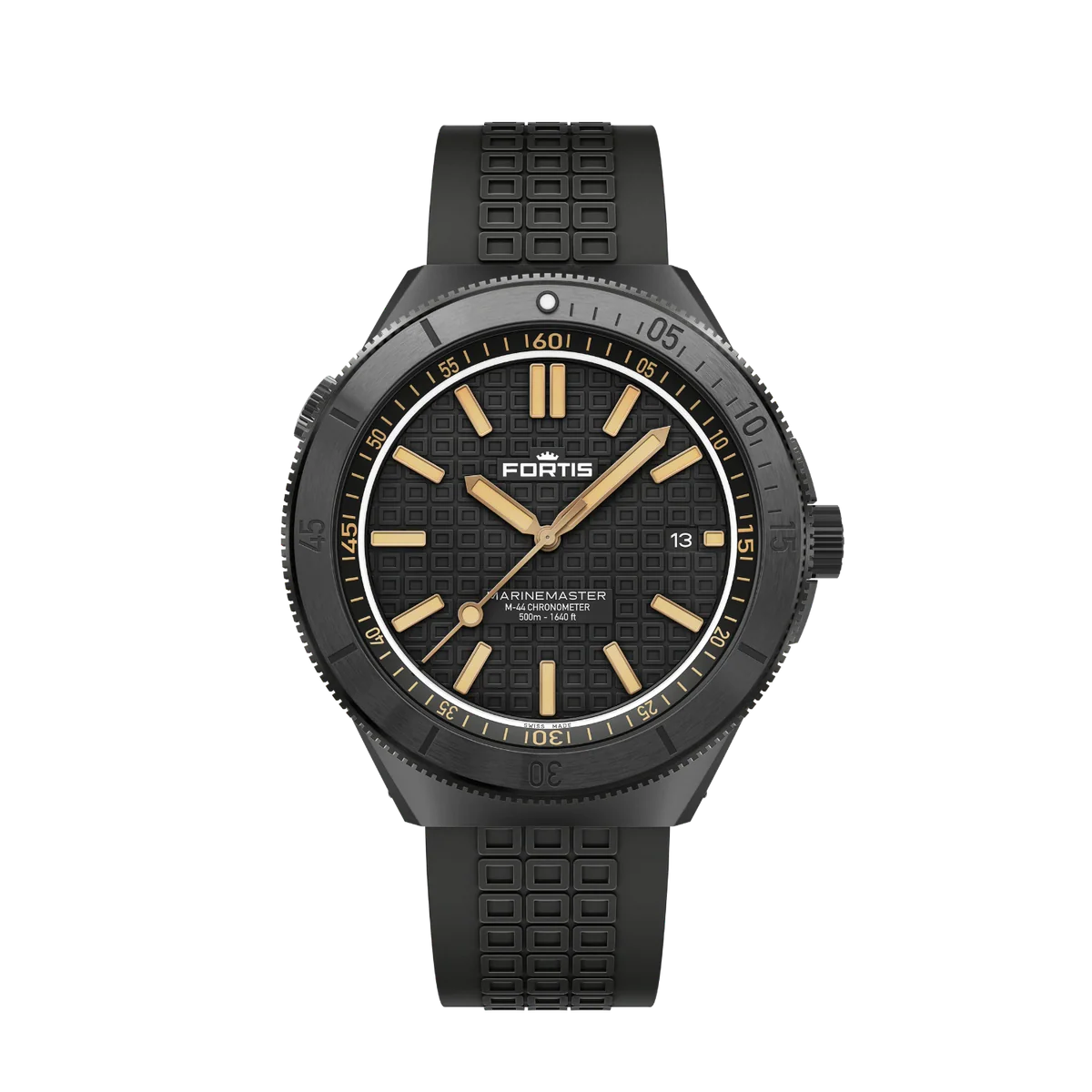 Fortis Marinemaster M-44 DLC Black Resin F8120031
