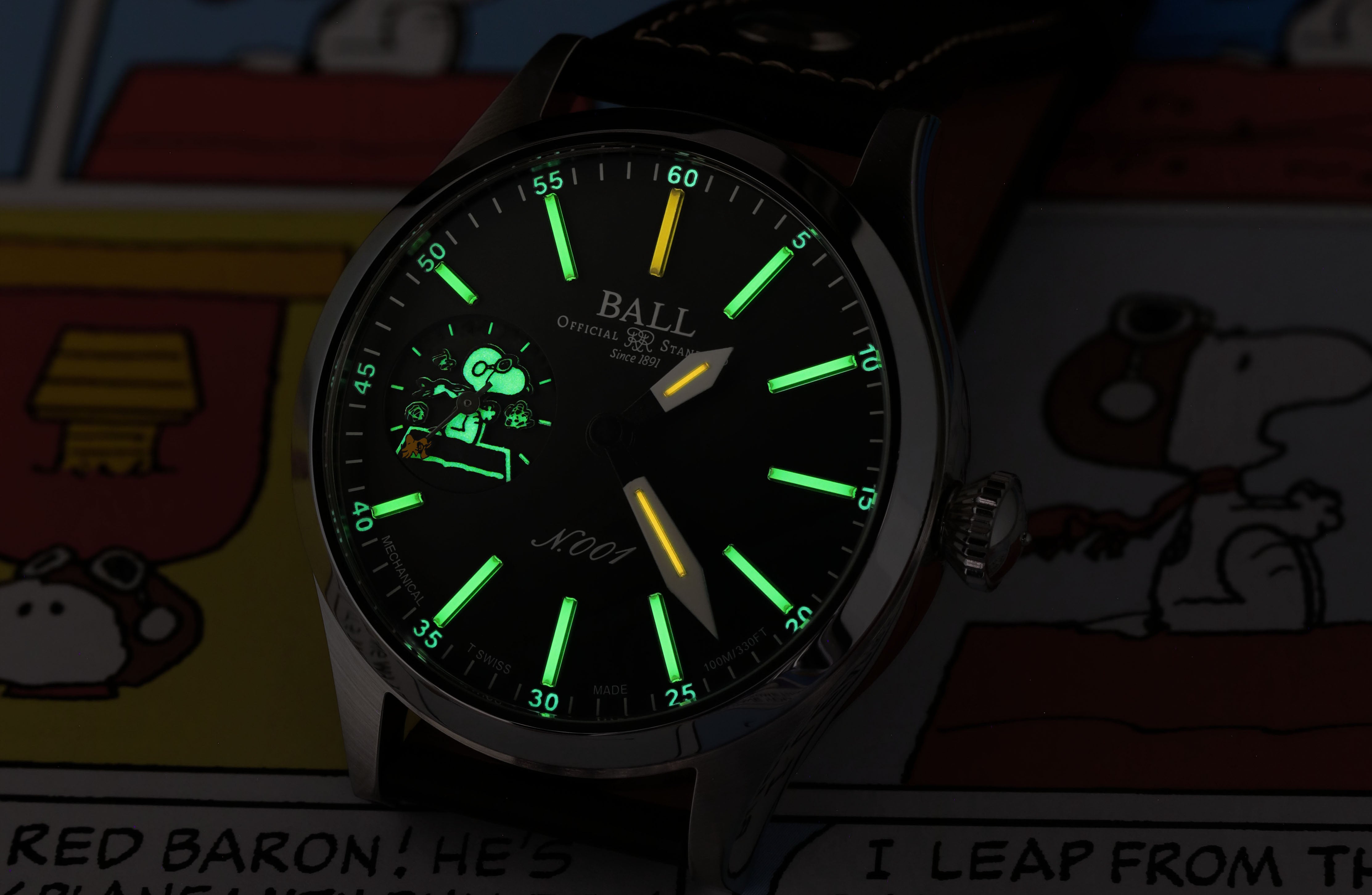 BALL Engineer Master II Snoopy Flying Ace (46mm) NM2638C-L2J-BK