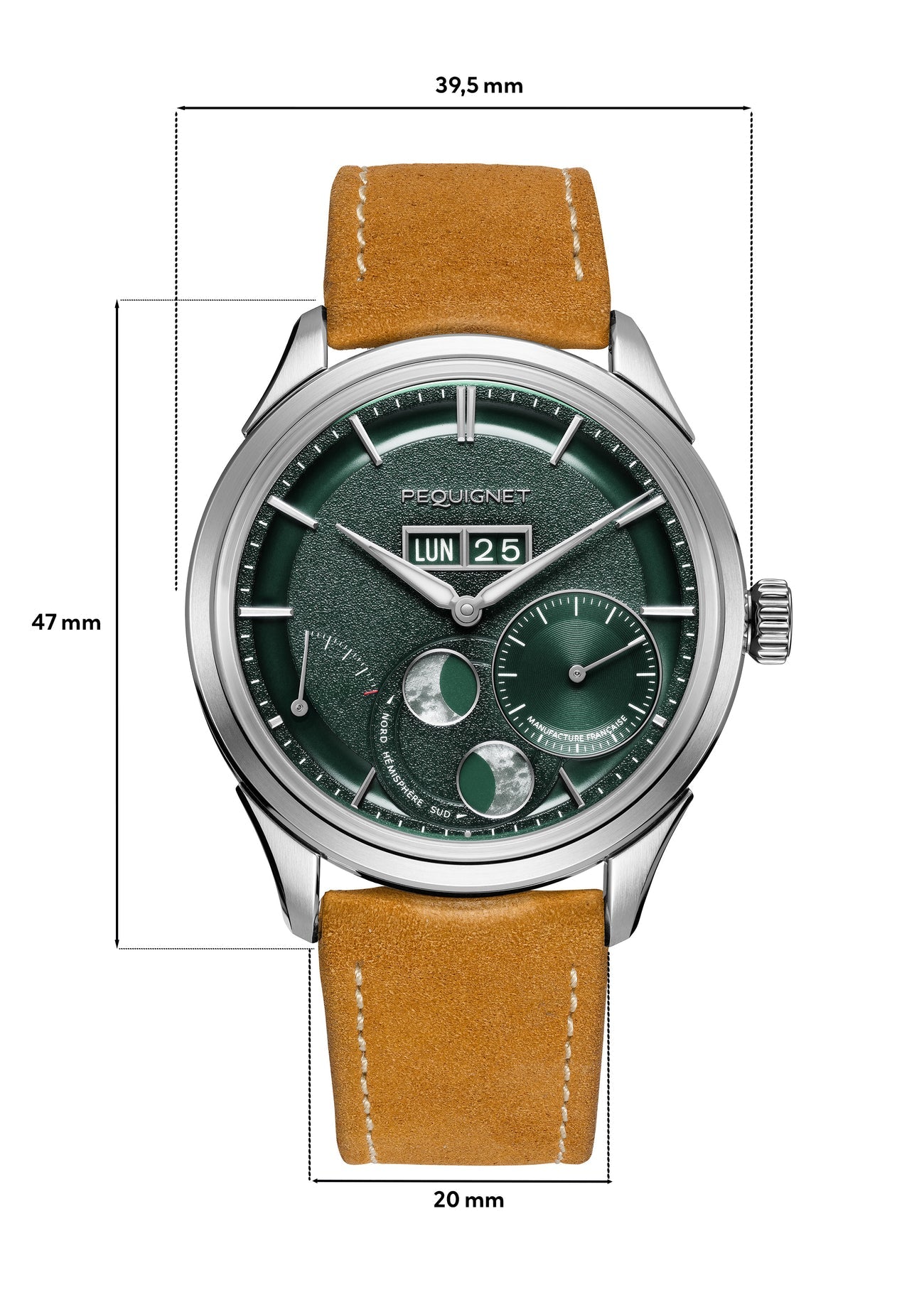 Pequignet Royale Paris Green Moon Phase (39.5mm) 9100693