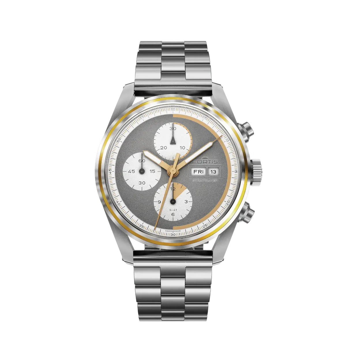 Fortis Stratoliner S-41 Cool Gray Supernova F2340012
