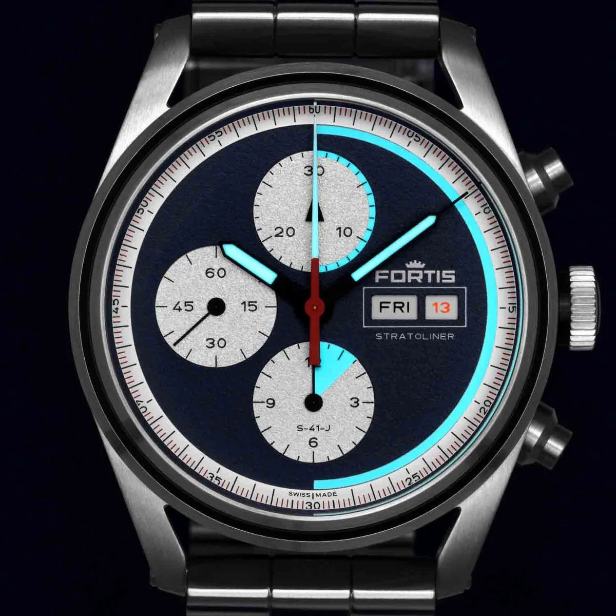 Fortis Stratoliner S-41 Blue Japan F23400010