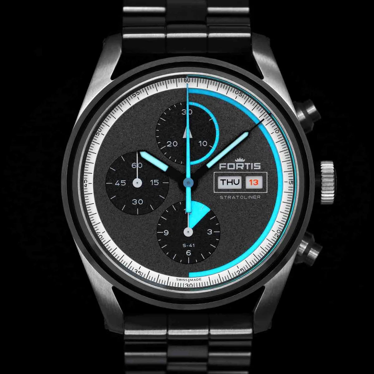 Fortis Stratoliner S-41 Cosmic Gray F2340008