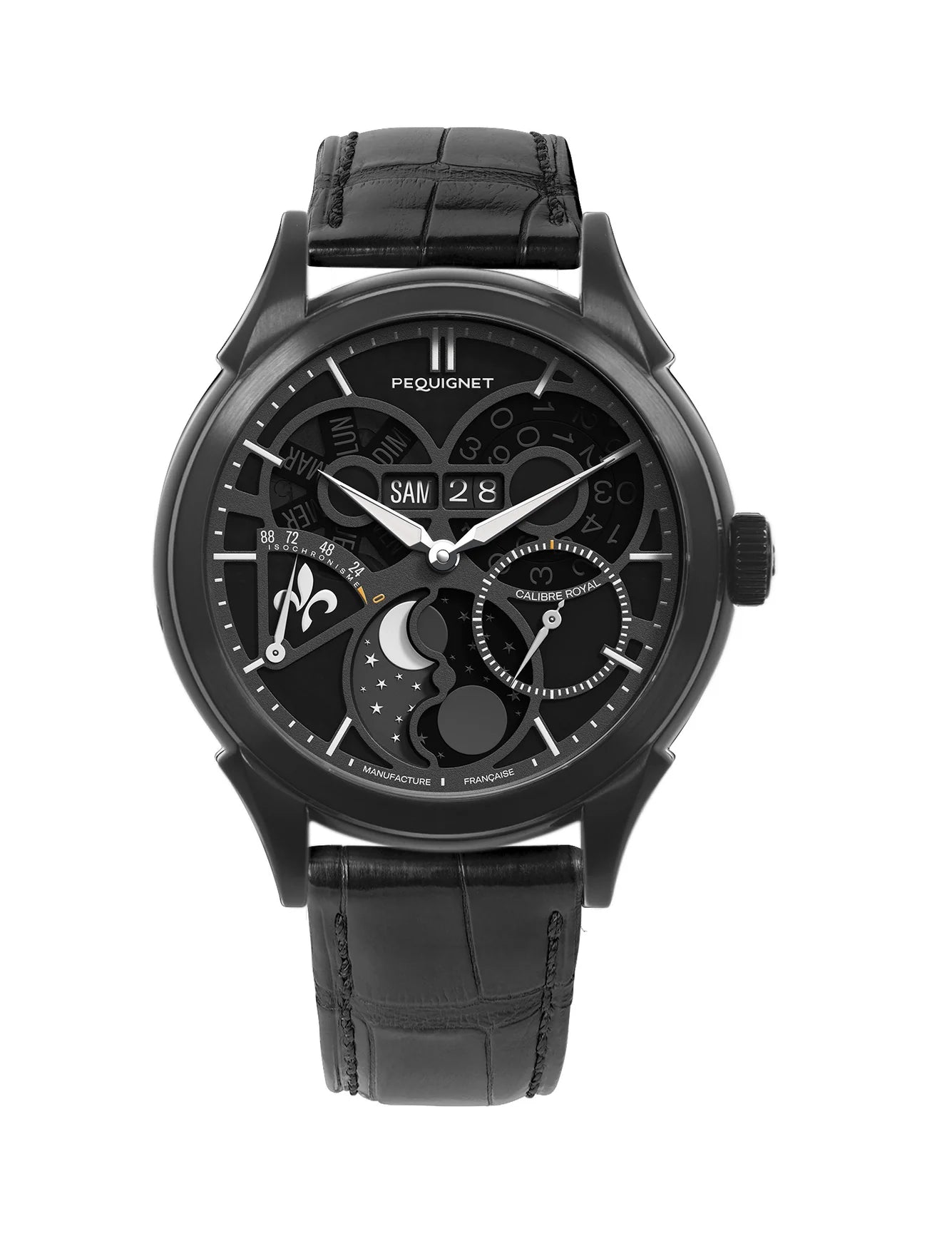 Pequignet Royale Saphir Night Black (42mm) 9010854