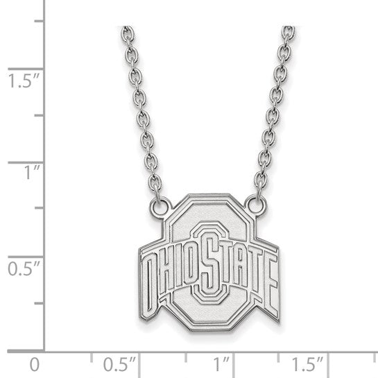 Ohio State University 14k Large Pendant on 18" Cable Chain
