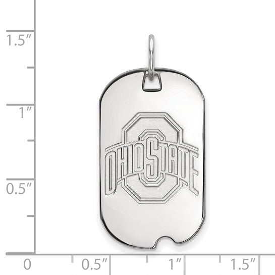 Ohio State University 14k Small Dog Tag Pendant