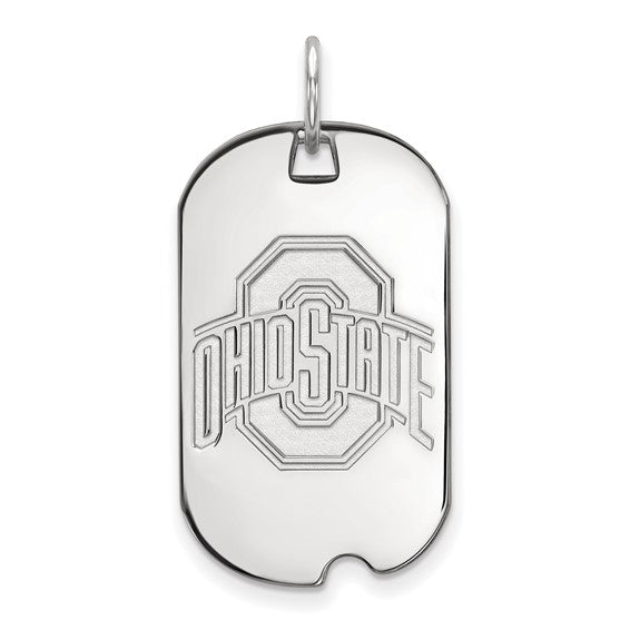 Ohio State University 14k Small Dog Tag Pendant