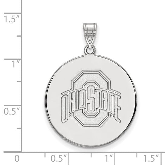 Ohio State University 14k Extra Large Disc Pendant