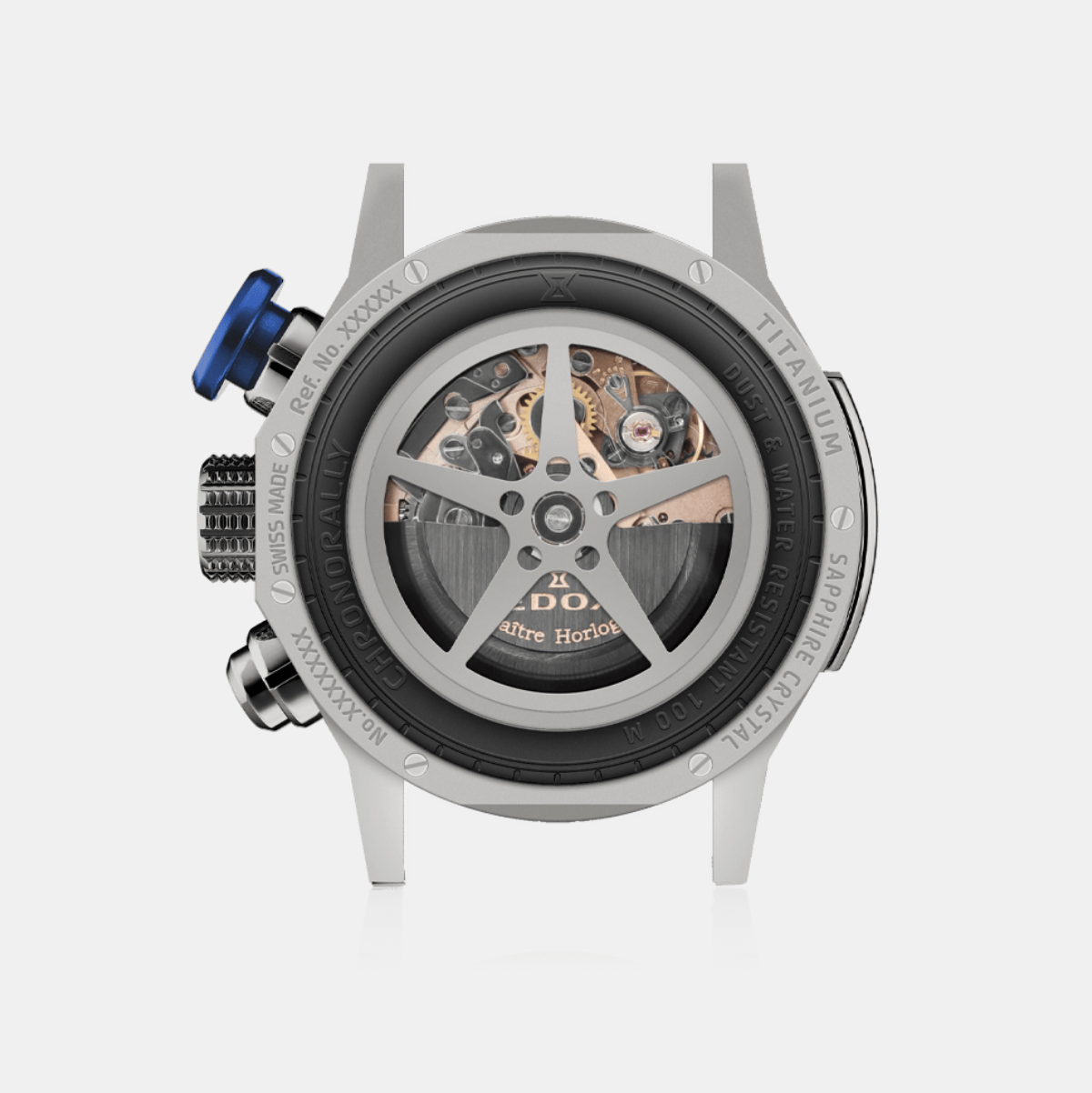 EDOX CHRONORALLY AUTOMATIC 01129-TBUCBR-BUBR